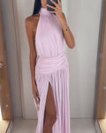 Brielle Sleeveless Side Split Maxi Dress - Elegant Occasion Dress for Women