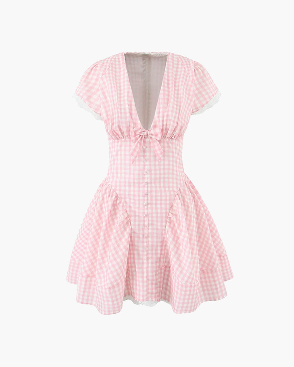 Brittany Plaid Ruffle Mini Dress - Elegant Occasion Dress for Women - Image 6