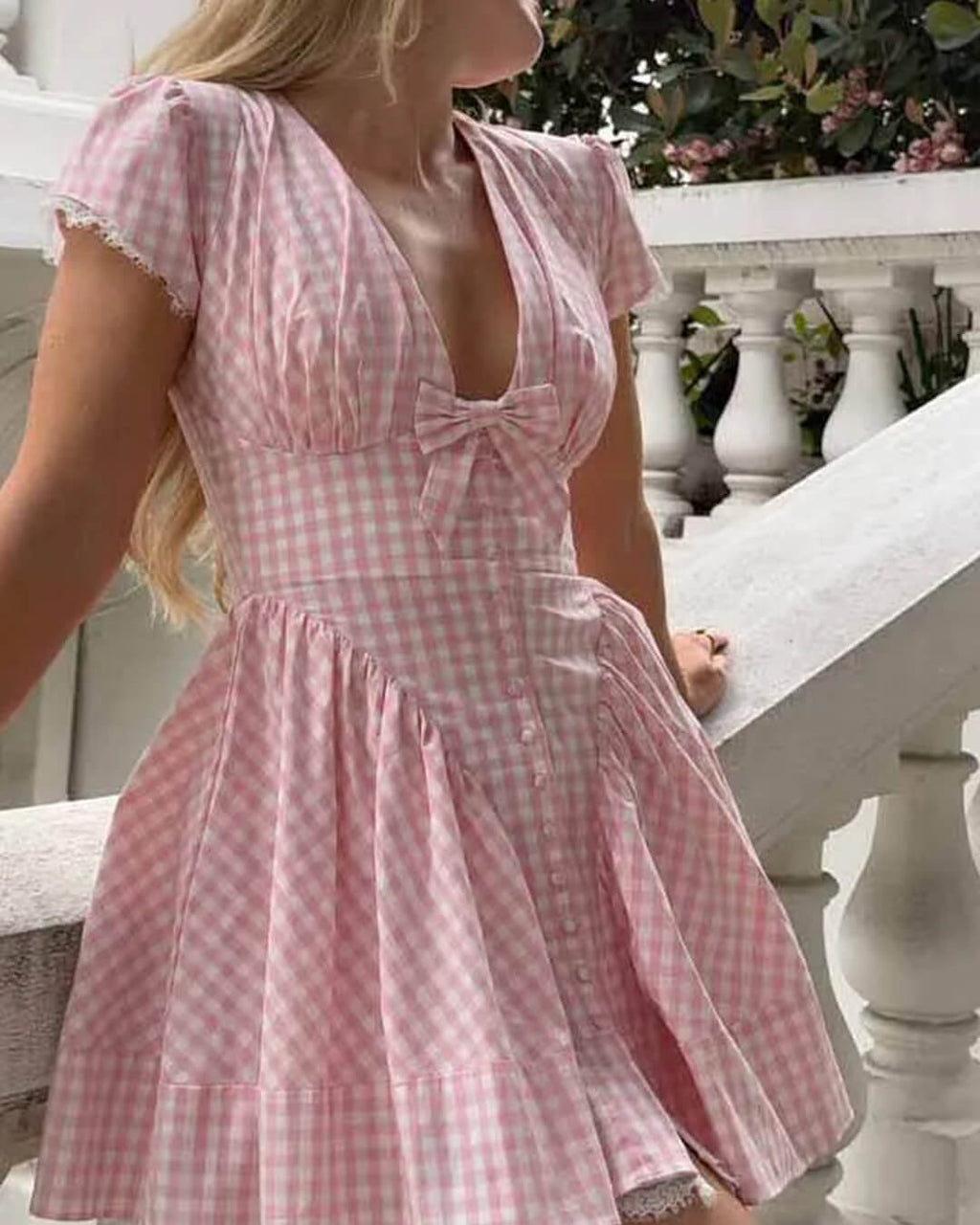 Brittany Plaid Ruffle Mini Dress - Elegant Occasion Dress for Women