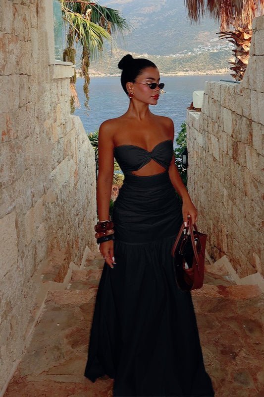 Camia Cut-Out Strapless Maxi Dress - Elegant Occasion Dress for Women - Image 5