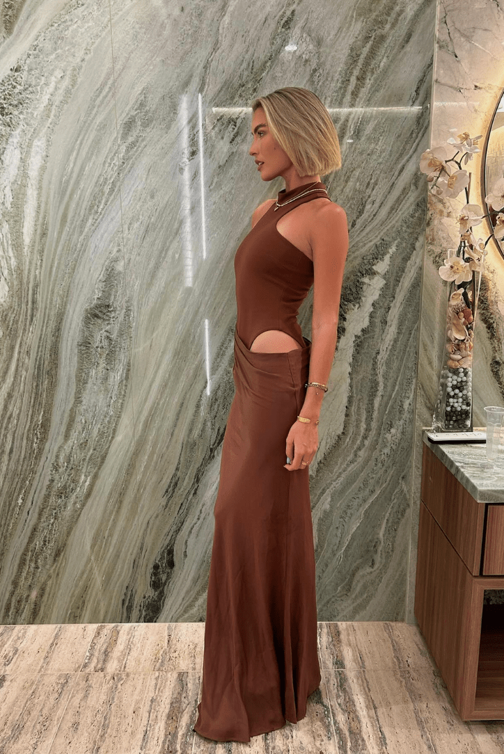 Cassia Sleeveless Cut-out Maxi Dress - Elegant Occasion Dress for Women - Image 3