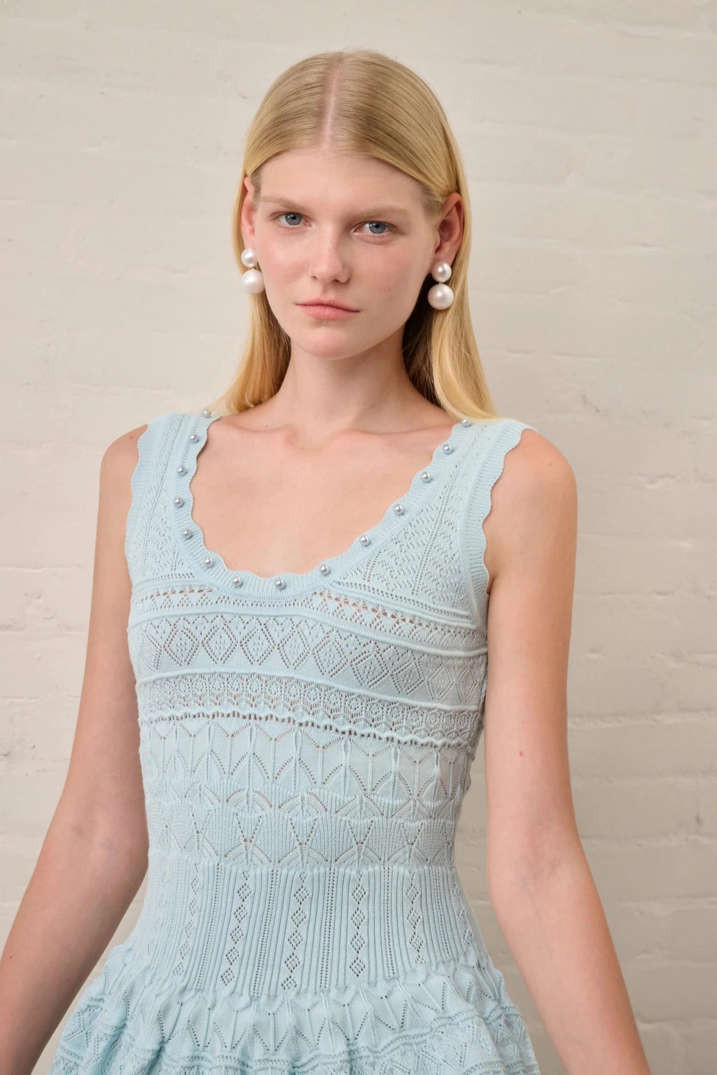 Esther Hollow-Out Knitted Midi Dress - Elegant Occasion Dress for Women - Image 11