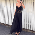 Celeste Lace Mesh Halter Evening Dress - Elegant Occasion Dress for Women - Image 2