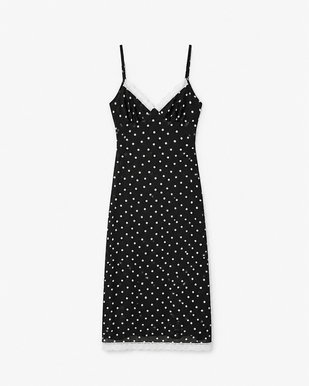 Laura Lace Trim Polka Dot Dress - Elegant Occasion Dress for Women - Image 6
