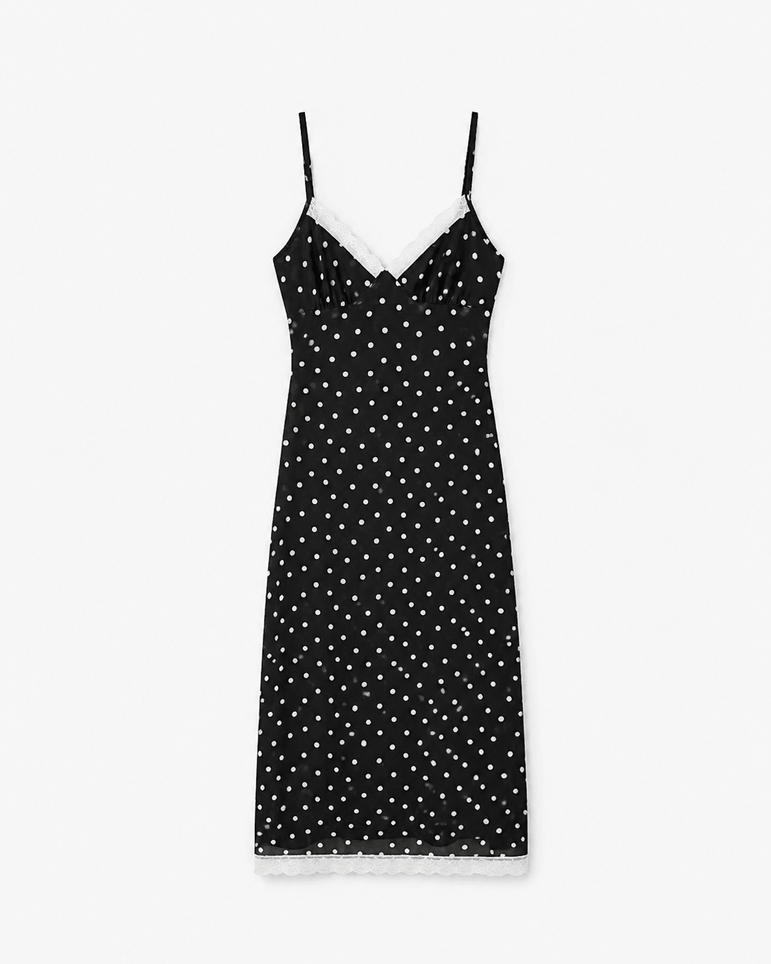 Laura Lace Trim Polka Dot Dress - Elegant Occasion Dress for Women - Image 6