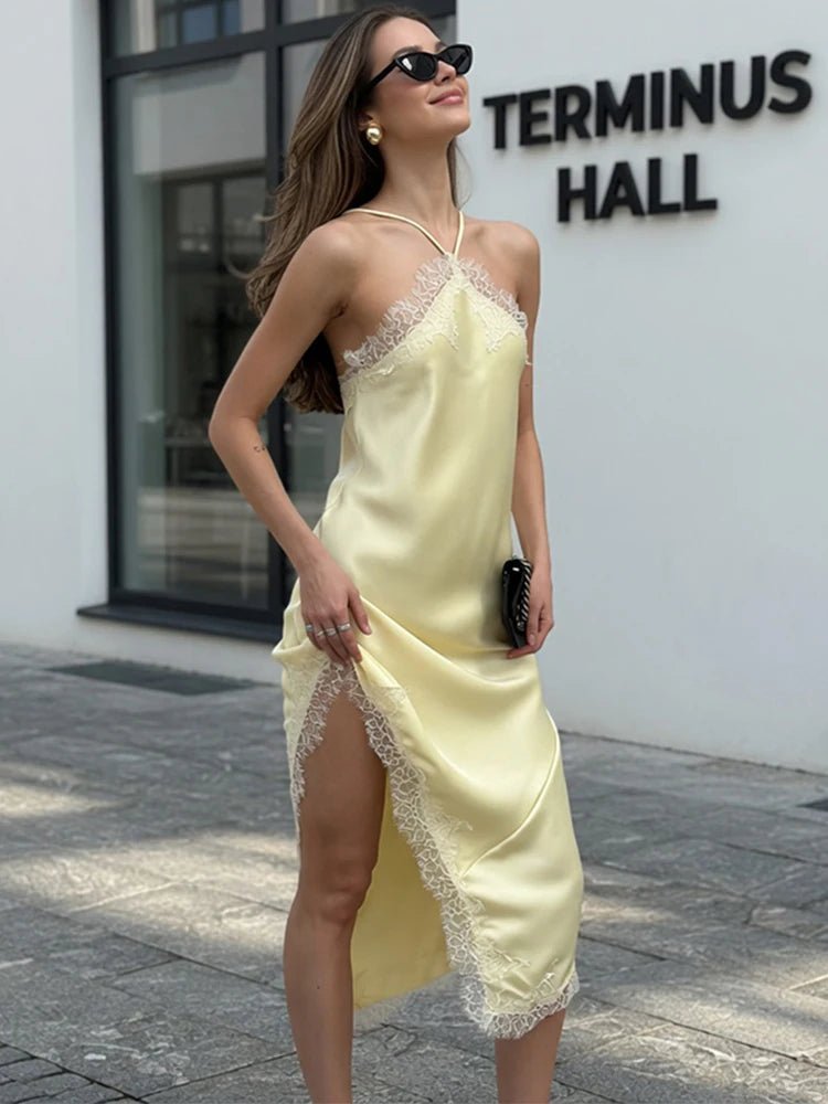 Natalie Off-Shoulder Lace Midi Dress - Elegant Occasion Dress for Women - Image 7