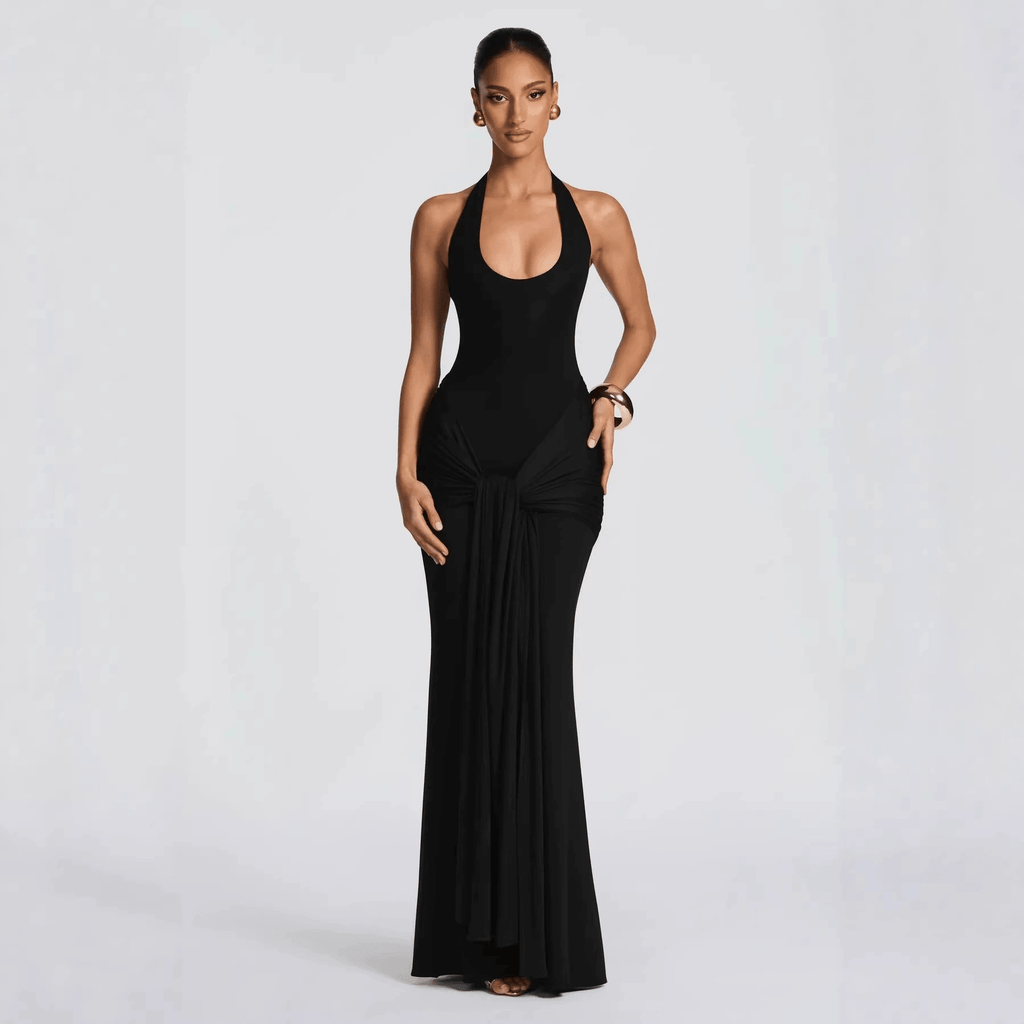 Charlot Slim Fit Backless Maxi Dress - Elegant Occasion Dress for Women - Image 4