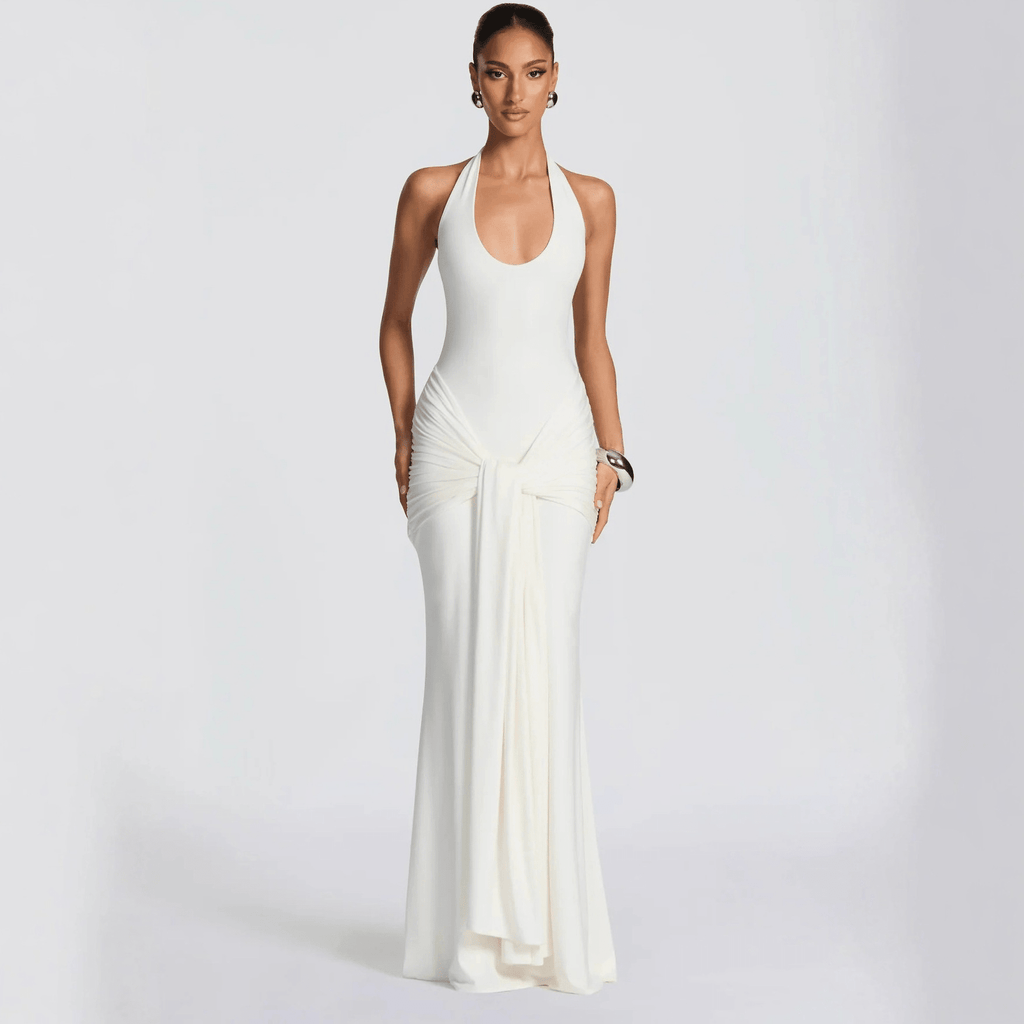 Charlot Slim Fit Backless Maxi Dress - Elegant Occasion Dress for Women - Image 3