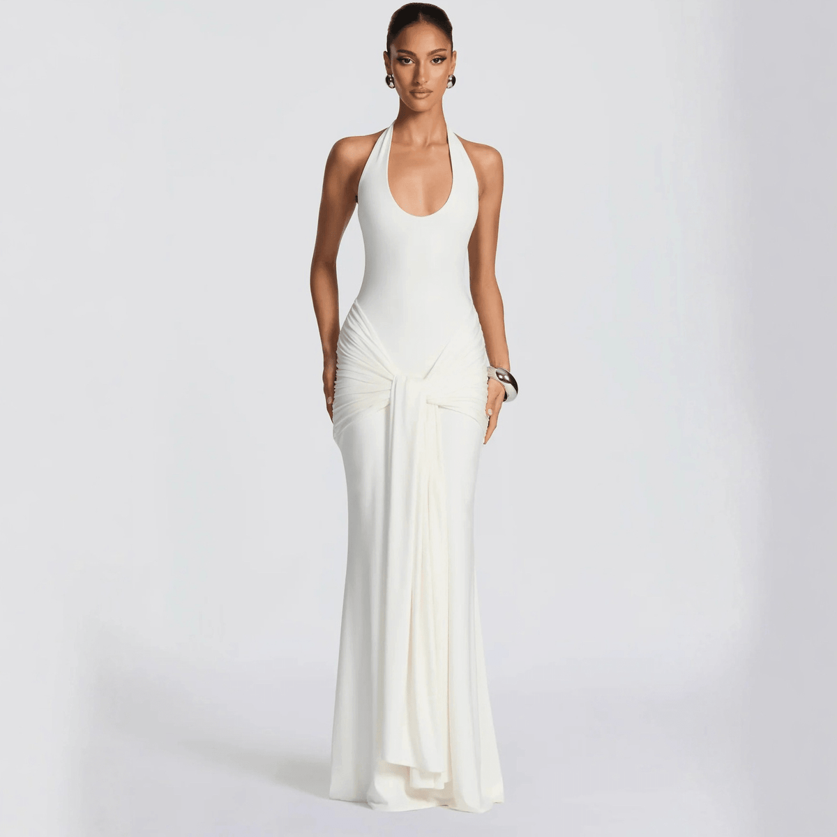 Charlot Slim Fit Backless Maxi Dress - Elegant Occasion Dress for Women - Image 3