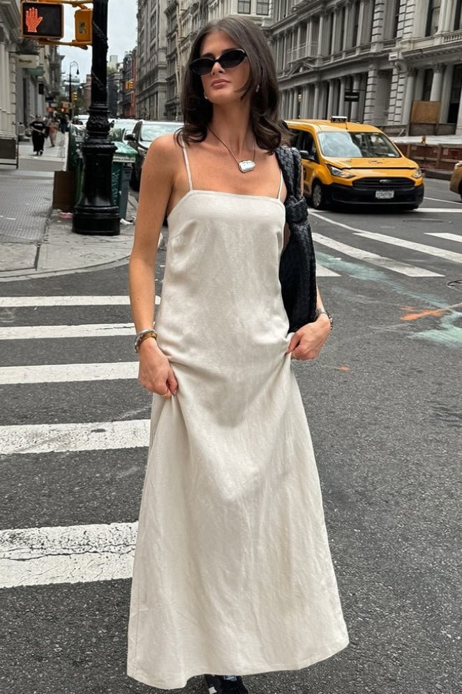 Charmaine Square Neck Loose-Fitting Maxi Dress - Elegant Occasion Dress for Women