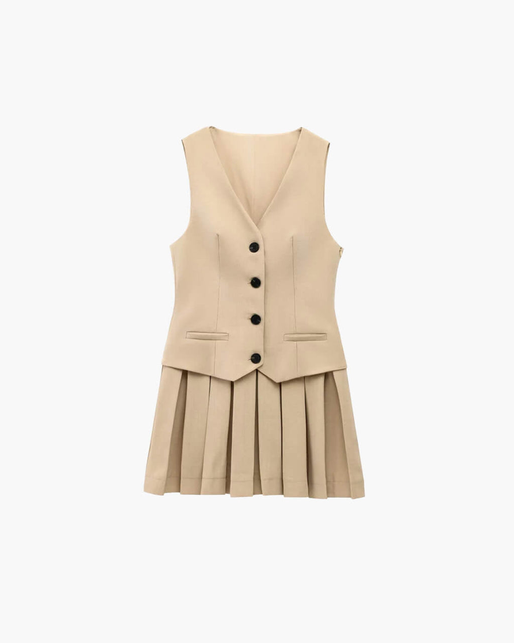 Cheryl Sleeveless Pleated Mini Dress - Elegant Occasion Dress for Women - Image 3