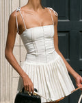 Coreen Pleated Mini Dress - Elegant Occasion Dress for Women