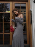 Danika Pullover Maxi Knit Dress - Elegant Occasion Dress for Women - Image 2