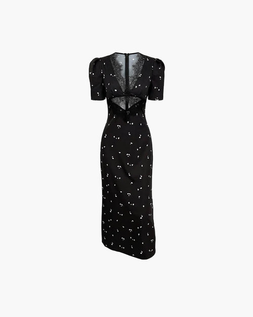 Adrija Puff Sleeve Lace Dress - Elegant Occasion Dress for Women