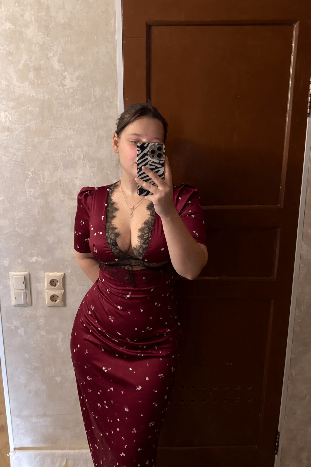Adrija Puff Sleeve Lace Dress - Elegant Occasion Dress for Women - Image 7