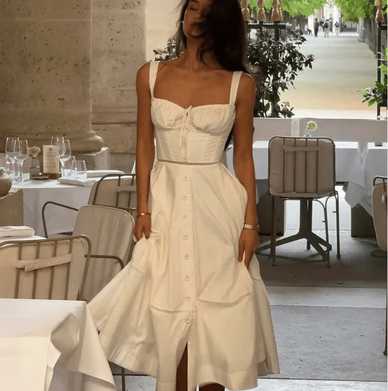 Dina Sleeveless Sweetheart Midi Dress - Elegant Occasion Dress for Women