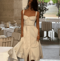 Dina Sleeveless Sweetheart Midi Dress - Elegant Occasion Dress for Women