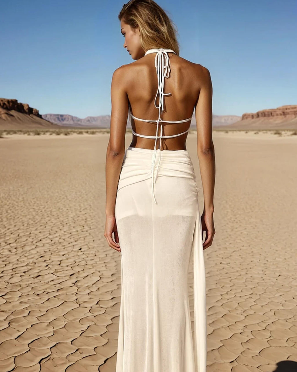 Elyse Halterneck Backless Maxi Dress - Elegant Occasion Dress for Women - Image 8