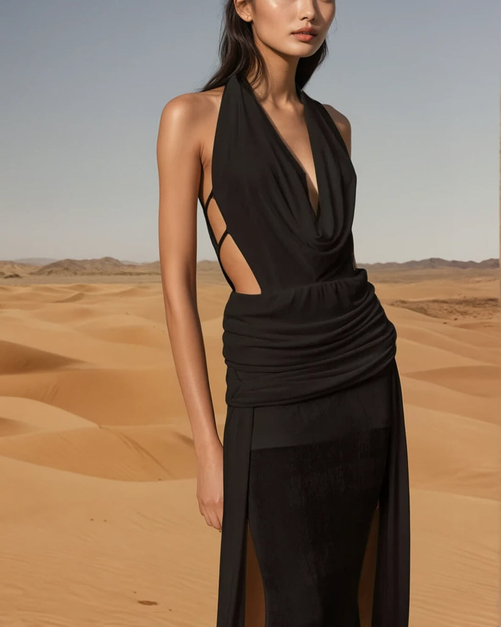 Elyse Halterneck Backless Maxi Dress - Elegant Occasion Dress for Women - Image 10