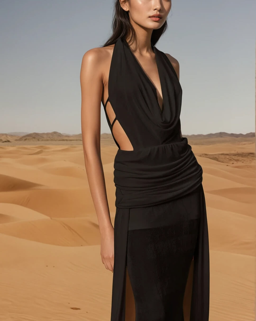 Elyse Halterneck Backless Maxi Dress - Elegant Occasion Dress for Women - Image 10