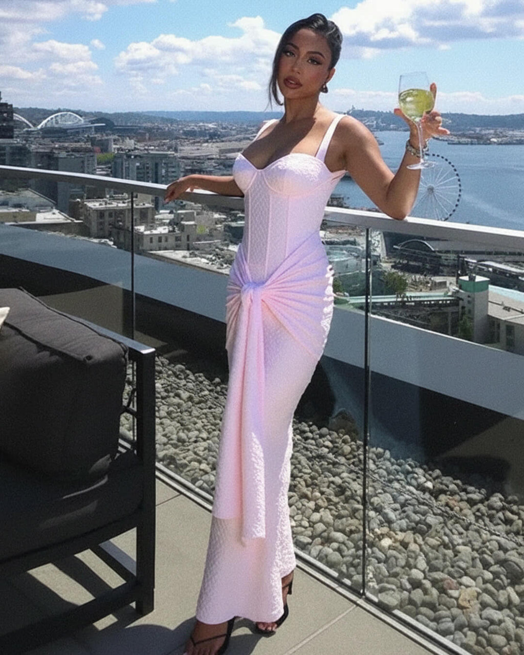 Evette Sleeveless Corset Maxi Dress - Elegant Occasion Dress for Women