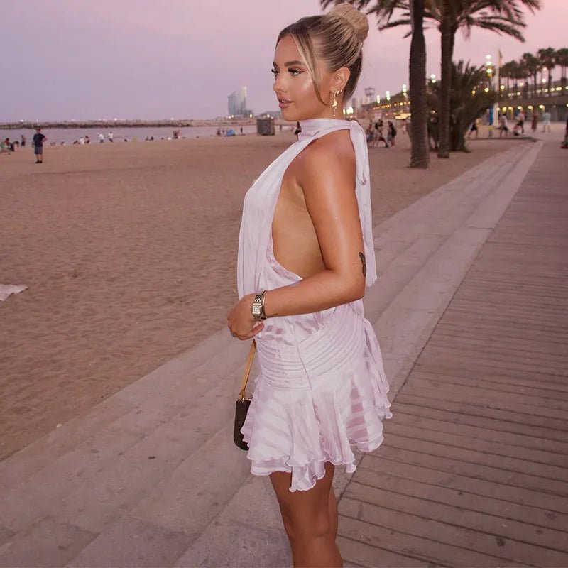 Ezra Backless Mini Dress - Elegant Occasion Dress for Women - Image 7