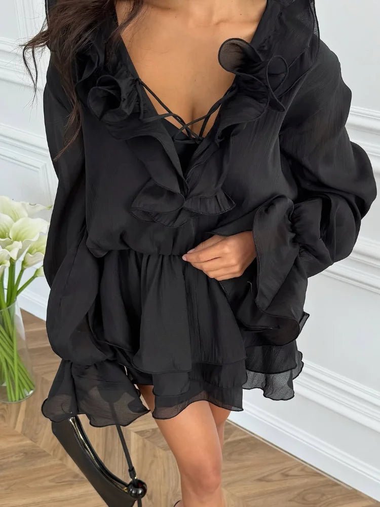Fallon Ruffled Mini Dress - Elegant Occasion Dress for Women