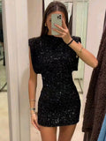 Gillian Glitter Mini Dress - Elegant Occasion Dress for Women - Image 4