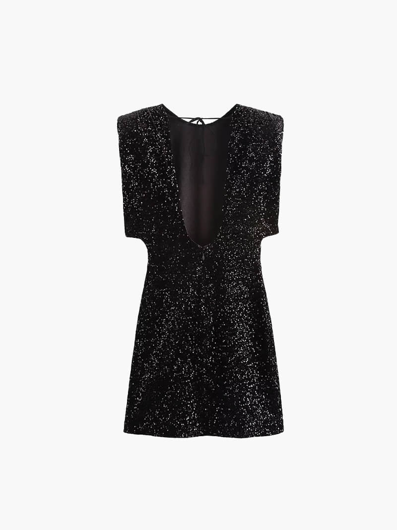 Gillian Glitter Mini Dress - Elegant Occasion Dress for Women - Image 2