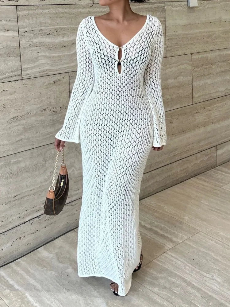 Hannah Cover Up Maxi Dress - Elegant Occasion Dress for Women