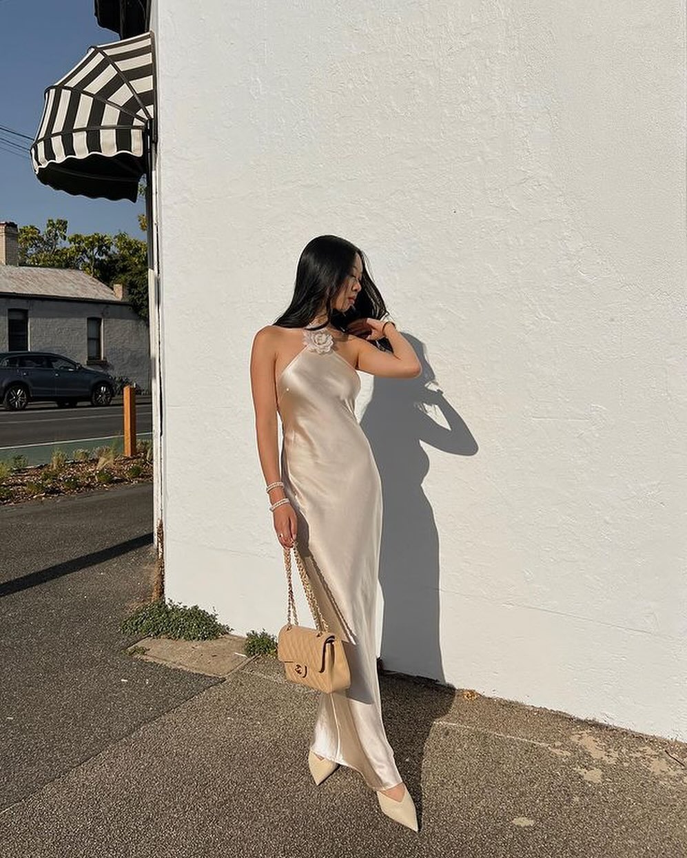 Harper Satin Halter Maxi Dress - Elegant Occasion Dress for Women - Image 7