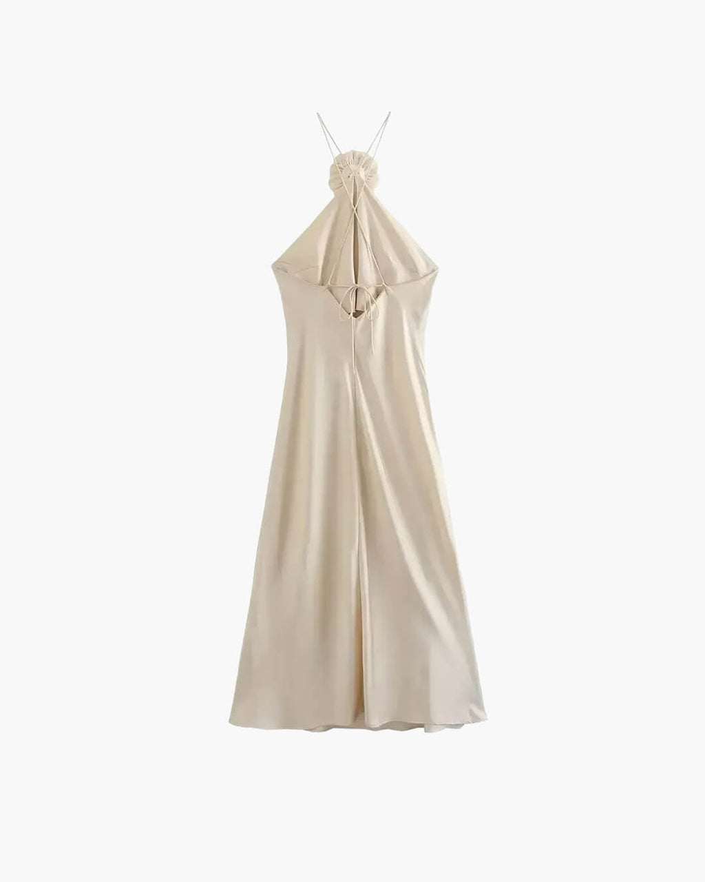 Harper Satin Halter Maxi Dress - Elegant Occasion Dress for Women - Image 10