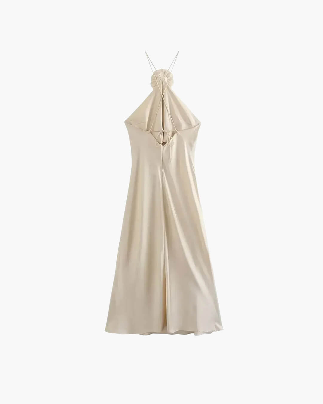 Harper Satin Halter Maxi Dress - Elegant Occasion Dress for Women - Image 10