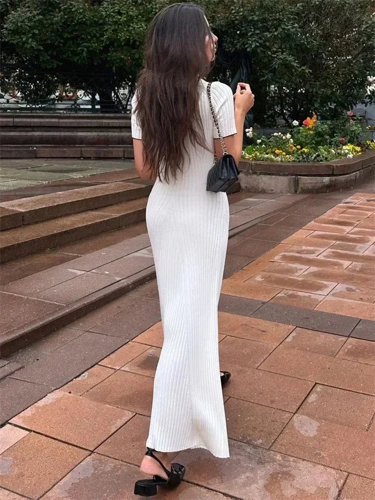 Harriet Knit Midi Dress - Elegant Occasion Dress for Women - Image 3