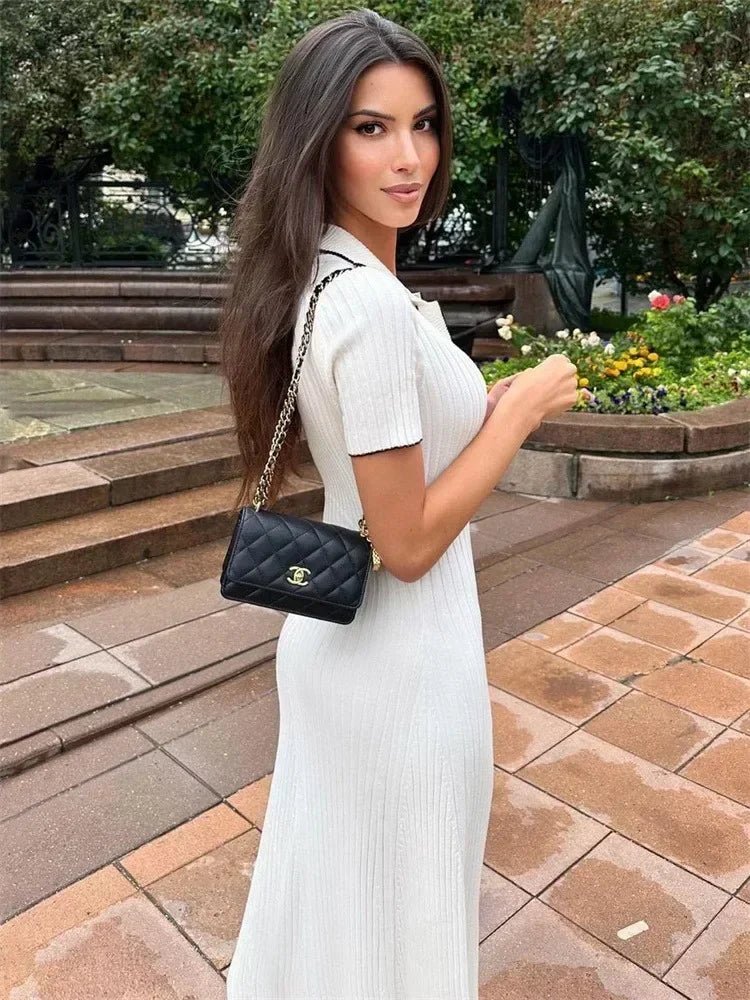 Harriet Knit Midi Dress - Elegant Occasion Dress for Women - Image 2