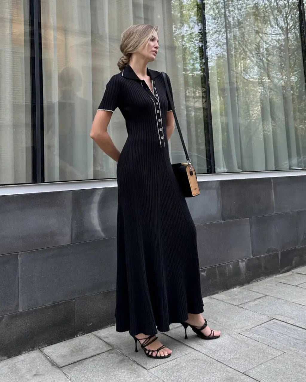 Harriet Knit Midi Dress - Elegant Occasion Dress for Women - Image 8