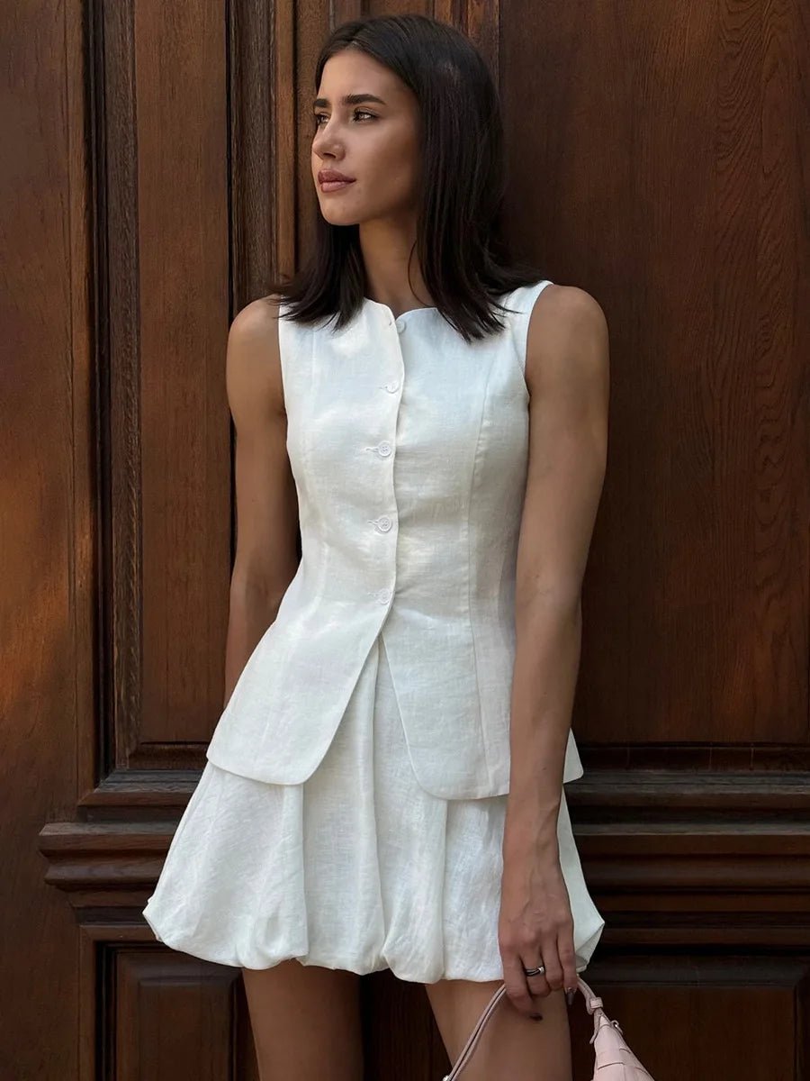 Imani Elegant Vest Skirt Set - Elegant Occasion Dress for Women - Image 5