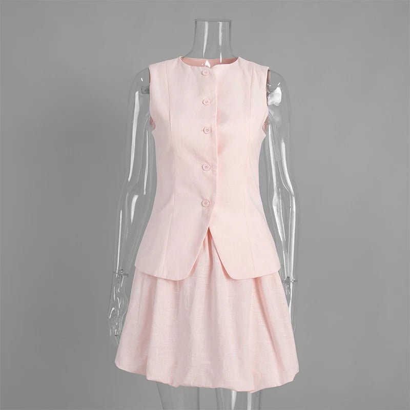 Imani Elegant Vest Skirt Set - Elegant Occasion Dress for Women - Image 7