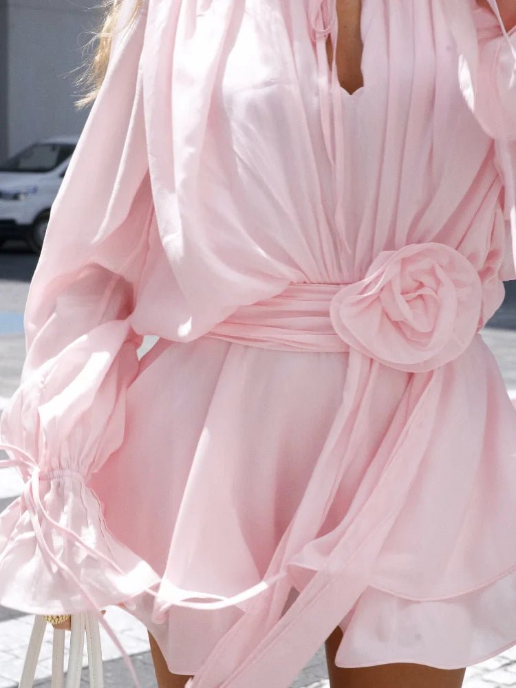 Rosella Pleated Mini Dress - Elegant Occasion Dress for Women - Image 4