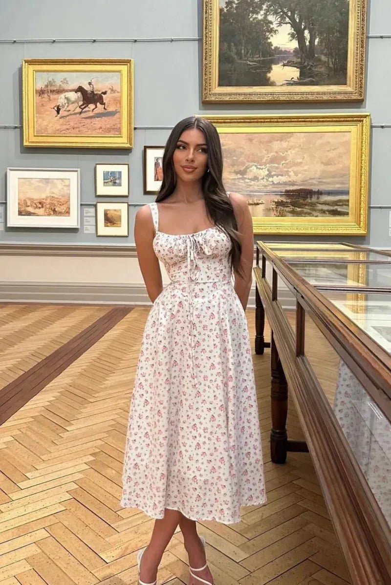 Isabella Corset Midi Dress - Elegant Occasion Dress for Women - Image 4