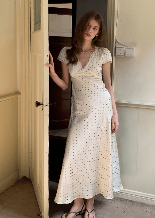 Jamila Printed Satin Midi Dress - Elegant Occasion Dress for Women - Image 3