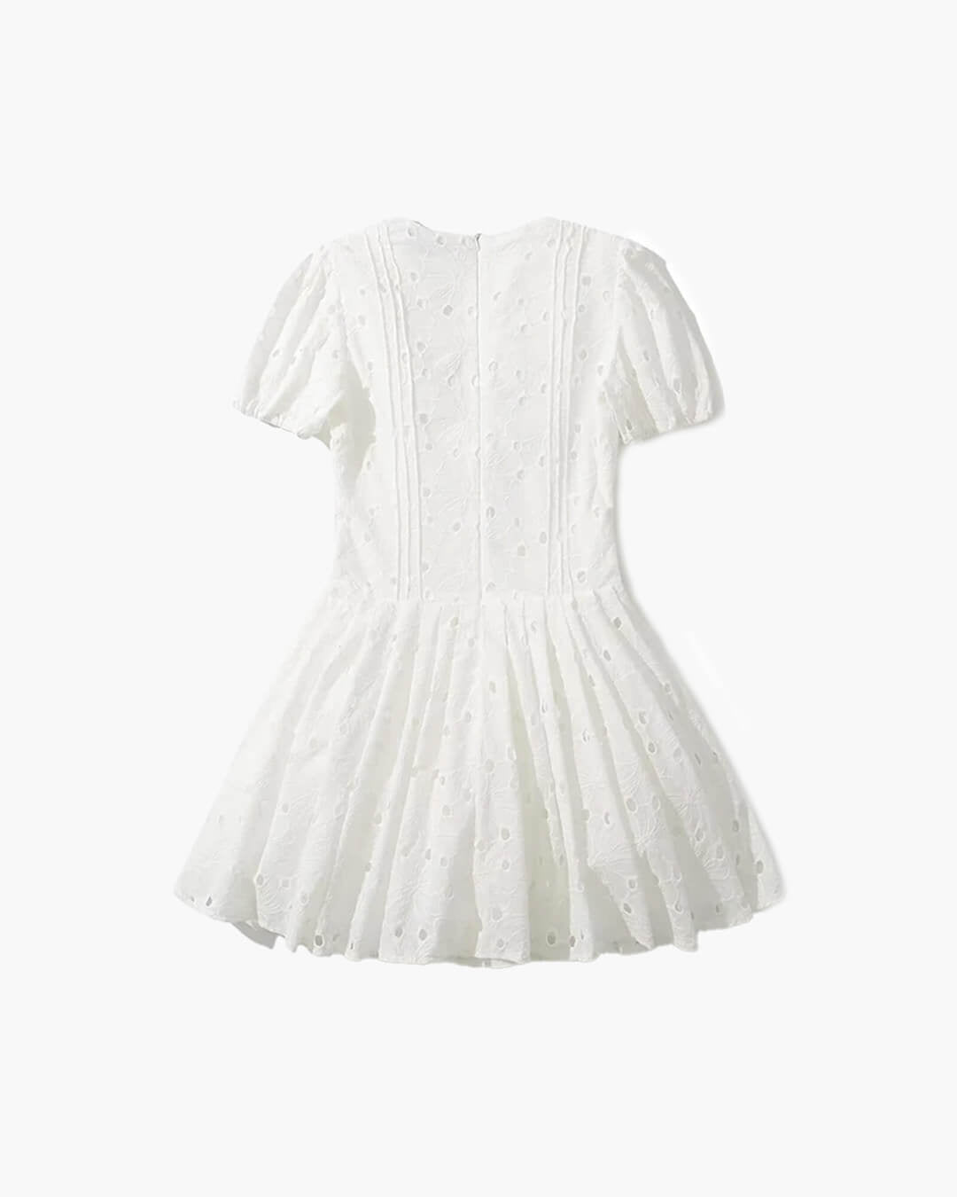 Jane Puff Sleeve Embroidered Mini Dress - Elegant Occasion Dress for Women - Image 3