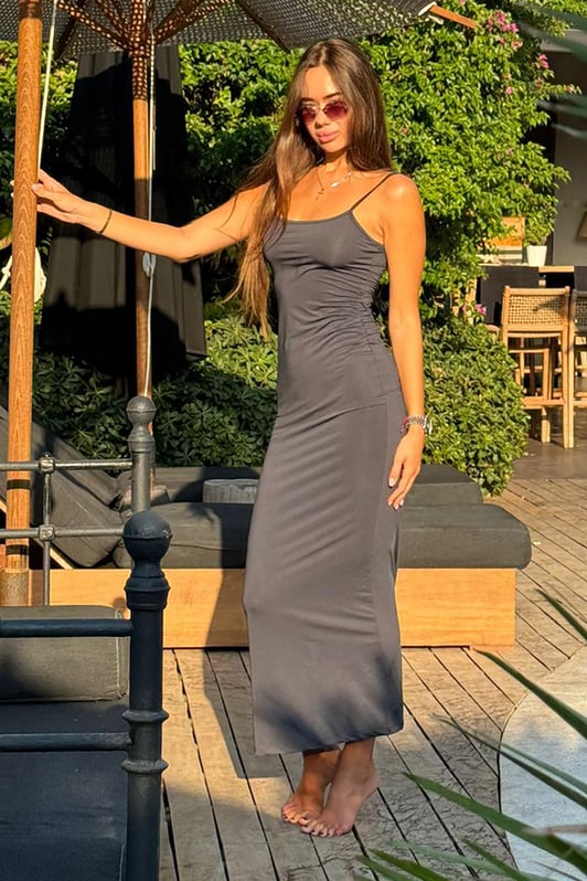 Janet V Neck Strap Maxi Dress - Elegant Occasion Dress for Women - Image 5