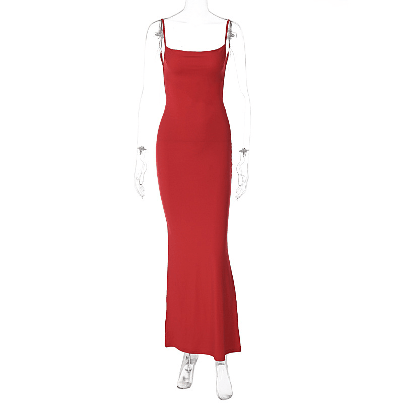Janet V Neck Strap Maxi Dress - Elegant Occasion Dress for Women - Image 6