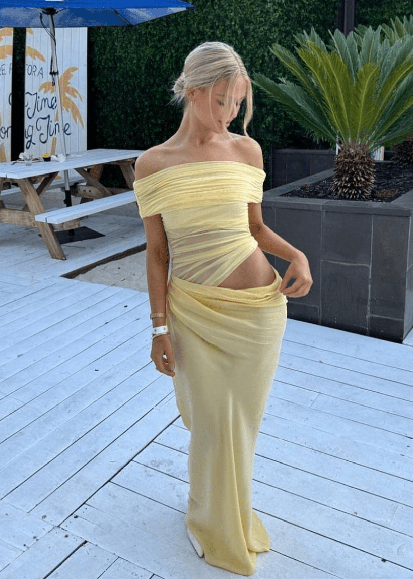 Jessa Offshoulder Mesh Maxi Dress - Elegant Occasion Dress for Women - Image 3