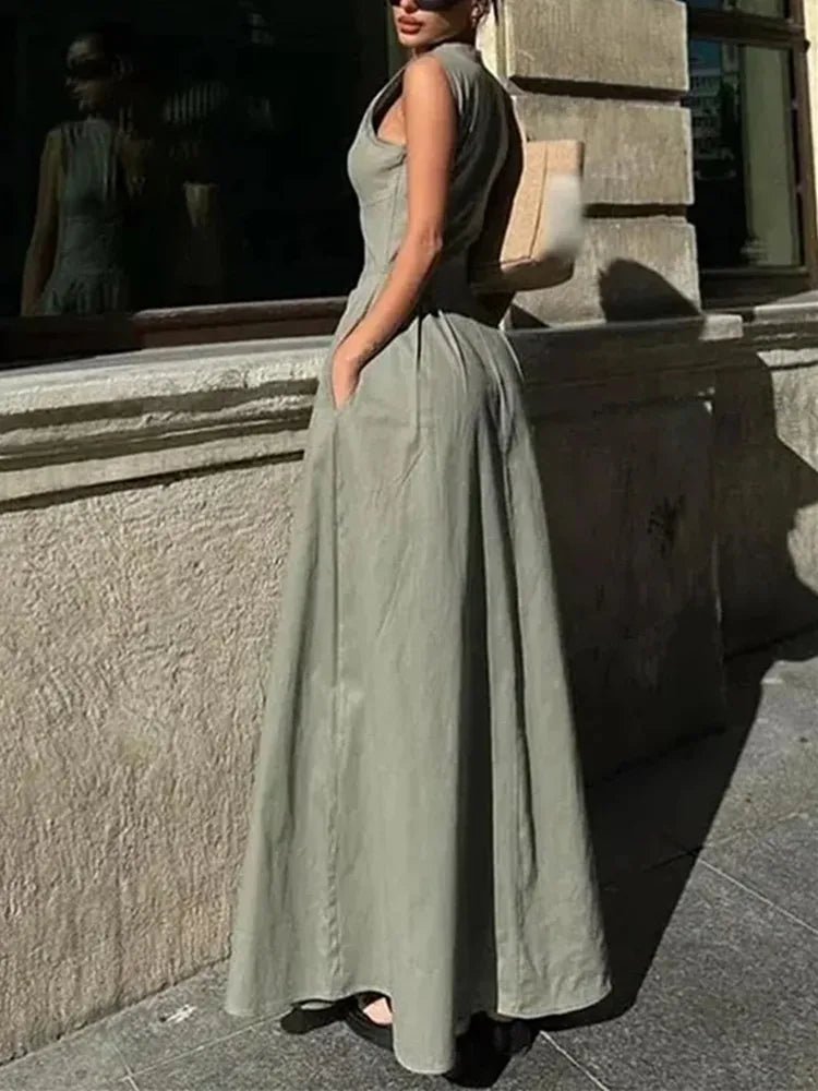 Jessica Sleeveless Midi Dress - Elegant Occasion Dress for Women - Image 4