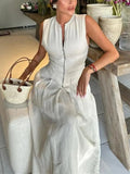 Jessica Sleeveless Midi Dress - Elegant Occasion Dress for Women - Image 6