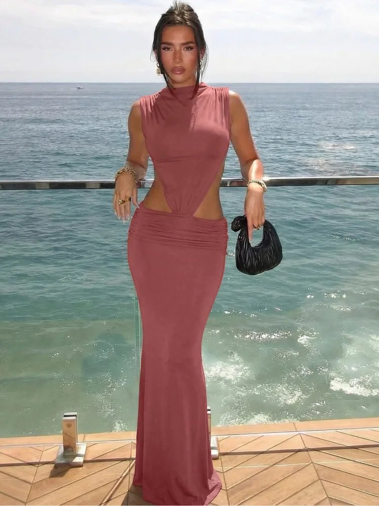 Jianna Cut Out Backless Maxi Dress - Elegant Occasion Dress for Women - Image 3