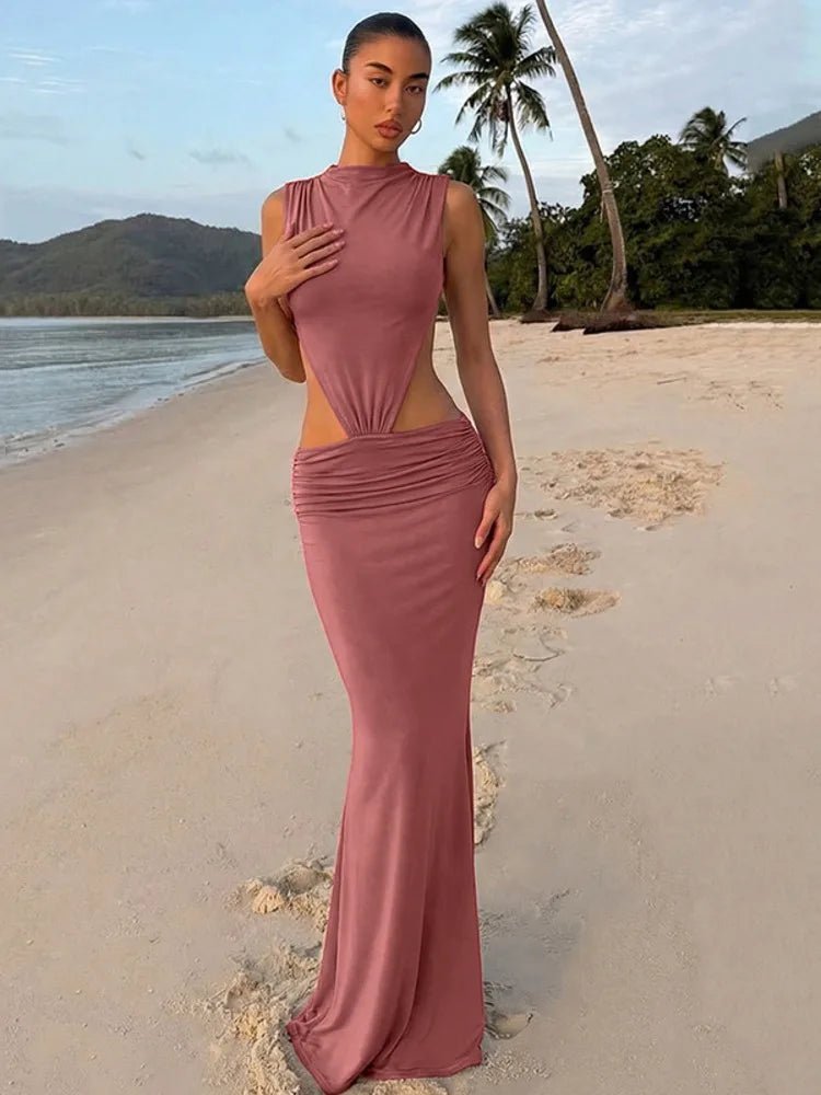 Jianna Cut Out Backless Maxi Dress - Elegant Occasion Dress for Women - Image 2