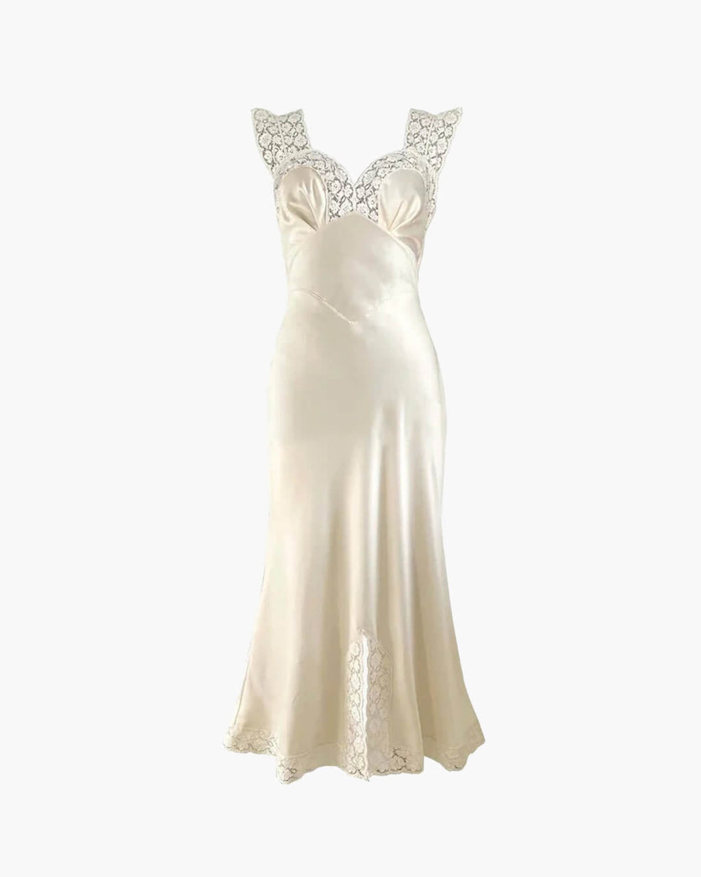Joanna Satin Lace Long Dress - Elegant Occasion Dress for Women - Image 12